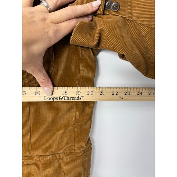 Vintage 90’s Polo Ralph Lauren Corduroy Blazer Sport Coat Brown Elbow Patch L - Picture 8 of 10